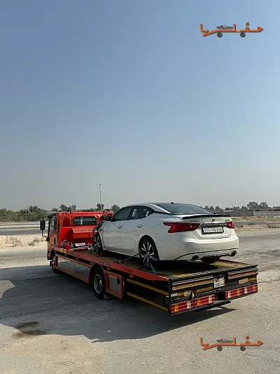 سطحة AL MAHDl لتنفيذ طلب نقل من القطيف إلى الأحساء