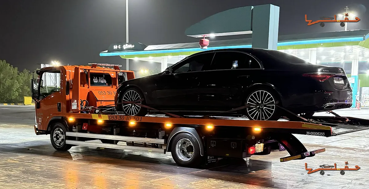 سطحة هيدروليك مع منصة خفض - سطحة هيدروليك في جازان